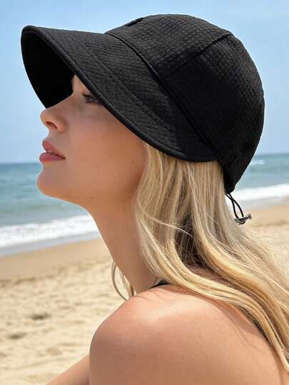 1 pieza Sombrero de sol plegable de verano para mujer, sombrero de ala ancha para playa, sombrero de vacaciones, adecuado para salidas, viajes y fiestas. Sombrero de verano plegable para mujer con ala ancha, gorra de visera para playa, sombrero de vacaciones, sombrero de pescador de gofre, gorra de béisbol, sombrero de sol elegante y versátil para primavera y verano, sombrero protector solar, para viajes a la playa, excursiones al aire libre, Día de la Madre, regalos de vacaciones, vuelta al cole, temporada de graduación, regalos del Día del Maestro