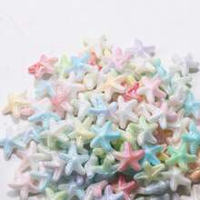 50pcs 15mm Multicolor Acrylic Starfish Beads, Suitable For Jewelry Making, Bracelet Necklace Earring Accessories - Starfish - View 5