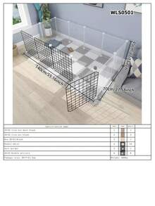 自制幼犬围栏 幼犬防逃脱围栏 泰迪吉娃娃小型犬游戏围栏 狗笼 - 多色 - 查看 15