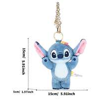 Miniso 迪士尼疯狂动物城系列小蛇盖瑞毛绒挂件 & 迪士尼史迪奇趣味挂件 - 官方授权IP，毛绒材质，包包挂件钥匙链便携配饰（1件） - 彩色 - 查看 9