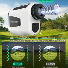 Range Finder -1200/875 Yards Laser Golf Range Finder With Slope Indicator Light, Rechargeable Rangefinder, 7X Magnification, 0.1s Flag Pin Locking Vibration, Golf Accessories For Men And Women - Black - View 5