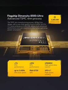 Xiaomi POCO X8 Pro 智能手机全球版旗舰机型，搭载天玑 8500 Ultra 处理器，配备 1.5K 120Hz 超亮 AMOLED 显示屏、5000 万像素索尼 IMX882 传感器（支持 OIS 光学防抖）、6500mAh（典型值）电池，支持 100W 超级快充，并具备 IP68 级防尘防水性能。 - 綠色 - 查看 6