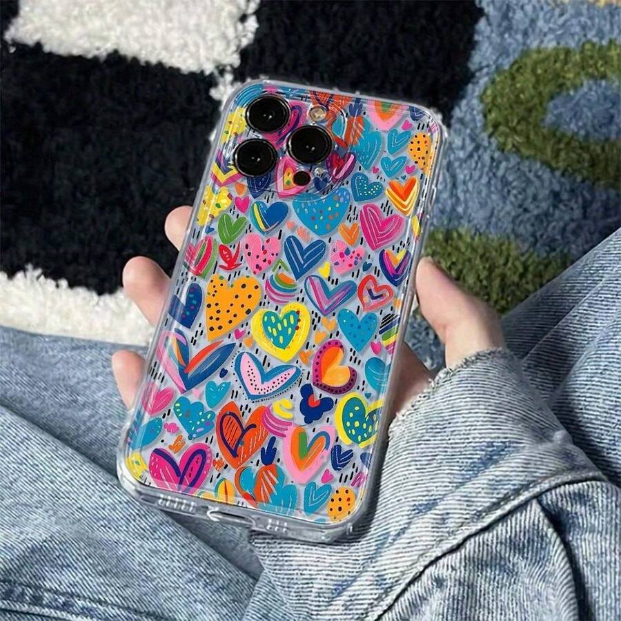 Funda Para TeléFono - Funda Transparente Protectora Espacial - Funda De TPU Suave Y Lujosa Antigolpes, Compatible Con IPhone 17 16E 16 15 14 13 12 11 Pro Max Air X XR XSMAX 8 7 Plus, Cubierta Trasera AnticaíDa Con Acabado Mate, Funda Protectora Para Smartphone - Color 1 - Ver 1