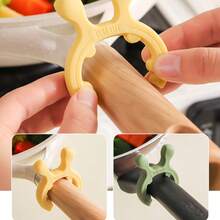 Deer-Shaped Pot Edge Holder, Silicone Spatula Rack, Kitchen Stove Anti-Spill Ladle Holder, Practical Kitchen Tool, Mobile Storage Rack, Available In Beige, Green, Yellow - Multicolor - View 10