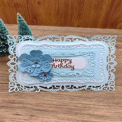 Square Frame Cutting Dies, DIY Scrapbooking Artist Metal Cutting Dies, Scrapbooking Steel Cutting Dies, Templates, Embossing, DIY Cards, Album Templates, Metal Handicrafts