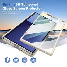 Full Cover With Tempered Galaxy Screen Protector Magnetic Wireless Charging Foldable Phone Case Compatible With Samsung Galaxy Z Fold 7 6 5 4 Full Cover Phone Case - White - View 9
