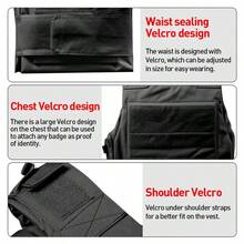 Anti Stab Vest Body Armour Anti-Knifed Security Stab Proof Vest Bulletproof - 黑色 - 查看 6