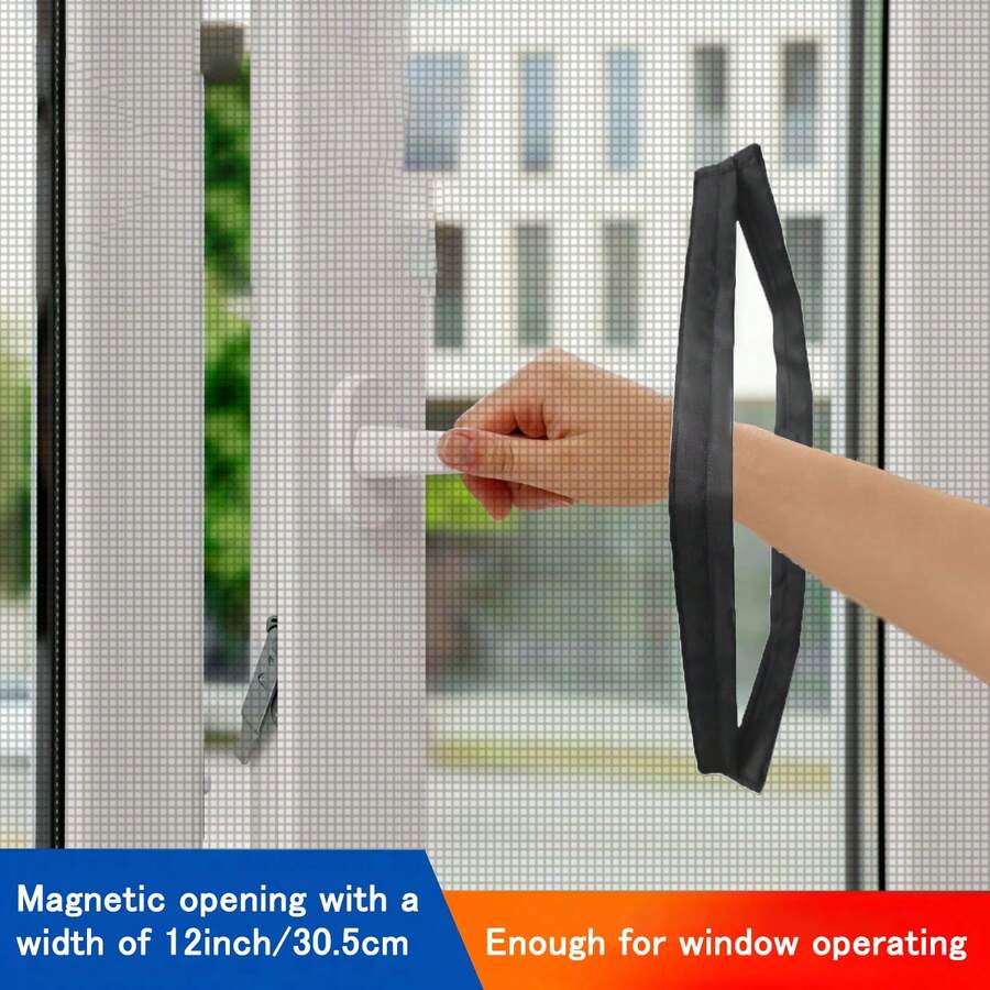 BKSAI Có sẵn loại 1 chiếc hoặc 3 chiếc dây kéo từ tính màu đen, bộ dụng cụ tự may dây kéo nylon thẳng, thích hợp cho lưới chống muỗi cửa sổ mái, giúp việc đóng mở cửa sổ dễ dàng hơn.