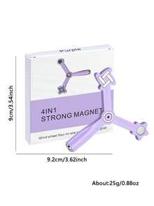 四合一美甲磁贴，包含精美图案、多功能玻璃珠和猫眼指甲油凝胶，特制强力磁铁，是返校必备和母亲节礼物的理想之选。 - 彩色 - 查看 5