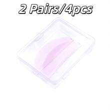 1对可重复使用的睫毛提升垫，柔软的睫毛夹垫，超薄可重复使用的睫毛提升垫，适用于睫毛烫、染色或嫁接，附带包装盒，也适用于眉毛染色和提升，是美睫沙龙和DIY的理想之选。 - 彩色 - 查看 17