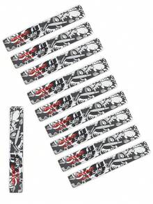 JEARLYU 4/10 piezas Bloques de lijado anchos, Limas de uñas de alta calidad, Tablas de esmeril delgadas, Pulidores de uñas lavables de doble cara - Multicolor - Ver 11