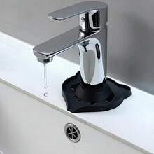 Tấm lót chống bắn nước bằng silicon nhỏ gọn cho vòi rửa chén nhà bếp, tấm chắn chuyển hướng nước bắn ra khỏi vòi (Màu trắng, 2 cái) - Nhiều màu - Xem 14