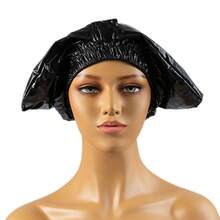 ZTZI 可重复使用的塑料浴帽，带长尾，弹性浴帽，适用于头发护理和深层滋养 - JK195 - 查看 8