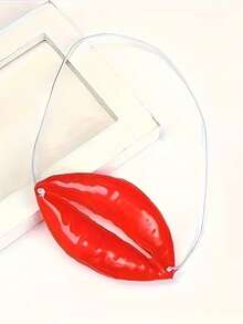1 Set - Oversized Funny Mask - Durable PVC Extra Large Lip Decor, Suitable For Weddings, Parties, Themed Events And Photo Props - Fun Birthday Holiday Gift - Mouth Model - View 8