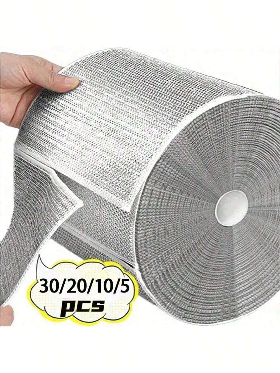 30片装加厚双面钢丝清洁布，厨房洗碗布，清洁工具