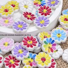 15/21/28/35 chiếc cúc nhựa hình hoa mai 10 cánh màu kẹo tươi tắn, kích thước 0.6 inch, thích hợp làm phụ kiện quần áo trẻ em, cúc trang trí may tay cho áo len, áo khoác, quà tặng ngày Valentine, đồ may mặc và thủ công tự làm, đồ dùng nghệ thuật, phụ kiện may vá. - Hoa mười cánh - Xem 15