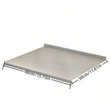 Extra Large Stainless Steel Cutting Board, Multi-Functional Cutting & Baking Board, With Rim For Easy Dishwasher Cleaning, Rust-Proof, Suitable For Commercial And Home Kitchen Countertop Protection - Multicolor - View 13