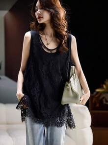 Women Tank Tops & Camis - Negro - Ver 4