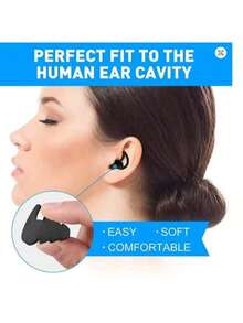 3 Pairs 3-Layer Silicone Sleep Earplugs, Soundproof Noise Reduction, Hearing Protection, Soft Reusable, Suitable For Sleeping, Swimming, Beach, Pool Fl - Multicolor - View 10