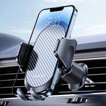 Phone Holders for Your Car with Metal Hook Clip Air Vent Cell Phone Stand Car Mount Universal Automobile Cradle for Garmin GPS Fit  Android and All Smartphones Dark Black - A - Ver 8