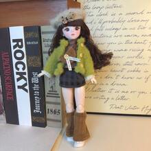 12英寸/30厘米BJD可动人偶，1/6比例乙烯基服装套装，可爱冬季风格配饰 - 彩色 - 查看 5