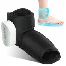 Máy mát xa chân và mắt cá chân 3000mAh đa chức năng không dây, chườm nóng, túi khí làm dịu, miếng đệm chườm nóng cho chân và mắt cá chân, quà tặng cho người yêu thương. - màu đen - Xem 11