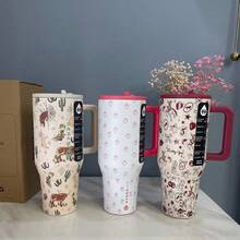 40oz Vacuum Insulated Tumbler Stainless Steel Insulated Water Bottle VacuumHydrojug Thermal Flask For Women Men For Cold Hot Cup - Multicolor - View 2