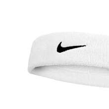 NIKE Premier Training Sport Headband - Thick, Soft, Cotton Blend, Moisture-Absolving - White - View 3