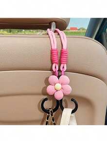 1pc Car Seat Back Hanger Hooks, Dual-Head Hooks For Handbags And Bags, Car Interior Accessory, Convenient Headrest Hanger, Car Decor Attachment - A - View 8