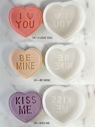 Heart-Shaped Handmade Soap Silicone Mold, DIY Fragrance Stone, Aromatherapy Candle Grinding Tool