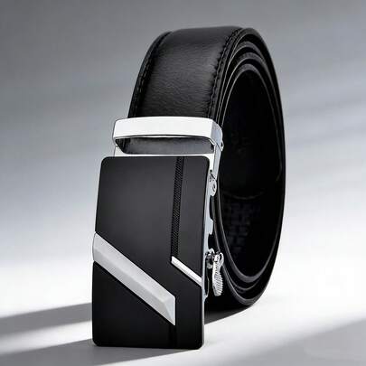 Cinturón automático moderno para hombres, cinturón de vestir de aleación de moda, cinturón casual de negocios