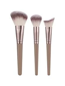 25/50pcs Makeup Brush Set, Includes Eye Shadow Brush, Eyebrow Brush, Foundation Brush, Powder Brush, Blush Brush, Concealer Brush And Highlighter Brush, Made Of Ultra-Soft Synthetic Fibers, Suitable For Daily Facial Makeup,Giveaways,Professional Makeup Brushes,Complete Makeup Set - Coffee Brown - View 14