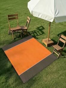 1pc Durable Polyester Beach Blanket - Lightweight Picnic Mat, Suitable For Camping, Travel, Beach, Hiking And Picnics - A - View 10