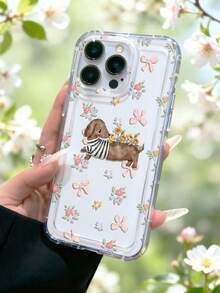 可爱腊肠犬手机壳，兼容 和三星 Galaxy - 彩色 - 查看 1