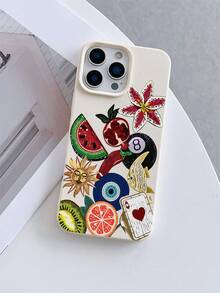 1 ốp lưng điện thoại TPU mềm với họa tiết dưa hấu, cá và mặt trời, phù hợp với 17/17 Pro Max/Air/17 Pro/16e/16 Pro Max/16/15/12 Pro Max/13/13 Pro Max/14/15/17/16 Pro/11 Pro Max/12, thiết kế cá tính, ốp bảo vệ thời trang, unisex - Nhiều màu - Xem 2