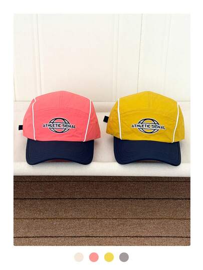 Mũ lưỡi trai mùa hè mềm mại, nhẹ, nhanh khô, vành cong, kiểu dáng retro Mỹ vùng núi, mỏng, thoáng khí, phối màu, 5 múi, cỡ đầu lớn, thoáng khí, che nắng.