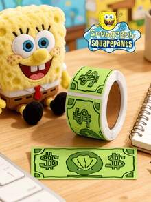 Cuộn 120 miếng dán hình SpongeBob SquarePants và Patrick Star - Mẫu ngẫu nhiên, hình hoạt hình trang trí tiền giấy Bikini Bottom và băng dính Washi với các nhân vật SpongeBob SquarePants, Patrick Star, Squidward, Sandy, Plankton, Mr. Krabs, màu sắc nhẹ nhàng, thích hợp cho đồ thủ công, gói quà, trang trí điện thoại và cốc, chủ đề sinh nhật và các dự án DIY, nhãn dán trang trí DIY hoạt hình dễ thương, áp dụng cho ốp điện thoại, máy tính xách tay, sổ tay, đàn guitar, cốc, văn phòng phẩm, nhãn dán chống thấm nước, hình ảnh chỉ mang tính tham khảo, sản phẩm thực tế có thể khác. - Hình chữ nhật - Xem 2