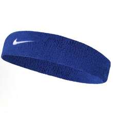 NIKE Premier Training Sport Headband - Thick, Soft, Cotton Blend, Moisture-Absolving - Royal Blue - View 3
