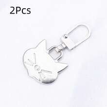 Tirador de cremallera con forma de gato, reparación rápida desmontable, repuesto universal de colgante de tirador de cremallera de metal, sin necesidad de herramientas para bolsos, ropa, chaquetas, zapatos y botas - multicolor - Ver 27