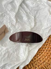 醋酸纤维弹簧夹椭圆形刘海夹马尾半夹优雅发夹 - 彩色 - 查看 8