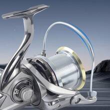 Máy câu OKUMA Metal NGK8000-14000, tỷ số truyền 4.8:1, 6+1 bạc đạn, lực kéo tối đa 25kg, máy câu ném xa chuyên dụng cho câu cá trên biển. - Nhiều màu - Xem 7