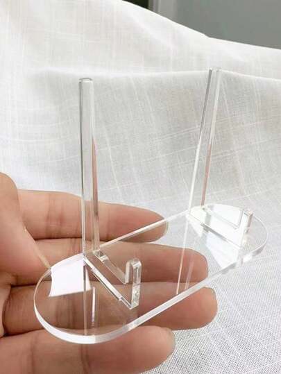 1 Giá đỡ thẻ bằng acrylic trong suốt, kiểu dáng tối giản, thích hợp để trưng bày thẻ, giá đỡ điện thoại di động hoặc để bàn, phù hợp cho cả nam và nữ sử dụng hàng ngày.