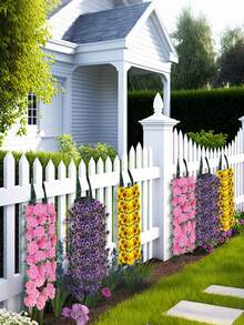 1/2/3个装壁挂式草莓种植袋，带挂钩，可重复使用，多口袋透气，适用于户外阳台花园家庭蔬菜水果种植。 - 綠色 - 查看 8