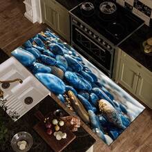 1pc Marble Pattern Design, Kitchen Decor, Home Decor, Decorative Mat, Fashion Doormat, Multi-Purpose Mat, Kitchen Floor Mat, Kitchen Mat Set, Kitchen Floor Protector, Comfort Standing Mat, Living Room Bedroom Bathroom Laundry Office Area Rug, Home Decoration Indoor - Multicolor - View 10