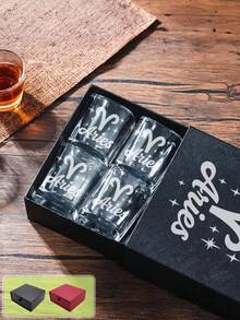 1件/4件 2盎司客製化雷雕刻姓名烈酒杯，附禮盒威士忌杯，適合婚禮伴郎伴娘禮物、婚禮配件、婚禮裝飾，送給男友、爸爸及男士的生日禮物 - 雷射5 - 查看 28