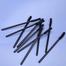 50/5pcs Silicone Mascara Brush, Eyebrow Brush, Eyeshadow Brush, Comb Makeup Brush Set, Suitable For Gifting - Black - View 5