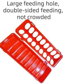 1 chiếc máng ăn nhiều lỗ cho gà, máng ăn nuôi gà con, máng ăn chim nhiều lỗ hình thuôn dài, máng ăn chống cào xước cho gà, máng ăn gia cầm, vật tư chăn nuôi, máng ăn cho gà con, máng ăn chim cút, máng ăn gà. - A - Xem 5