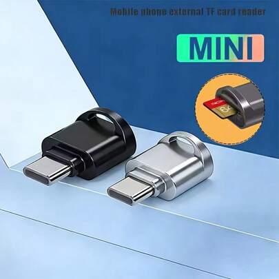 1个Type-C OTG读卡器，高速读写即插即用，小巧便携的手机/电脑适配器，兼容 17/17Pro/16Pro/16/15/15Pro/