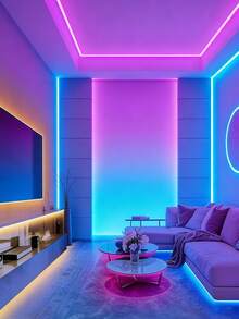 1-30m/Set Smart LED Strip Lights, 5050 RGB, Flexible Tape Lights For TV Backlight, Gaming Room, Christmas, Valentine's Day Decoration - 彩色 - 查看 2