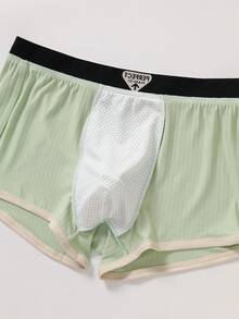 2pcs Men's Plus Size Boxer Briefs, Made Of Milk Silk Fabric, Breathable, Comfortable, And Shipped In Random Colors. - Multicolor - View 11